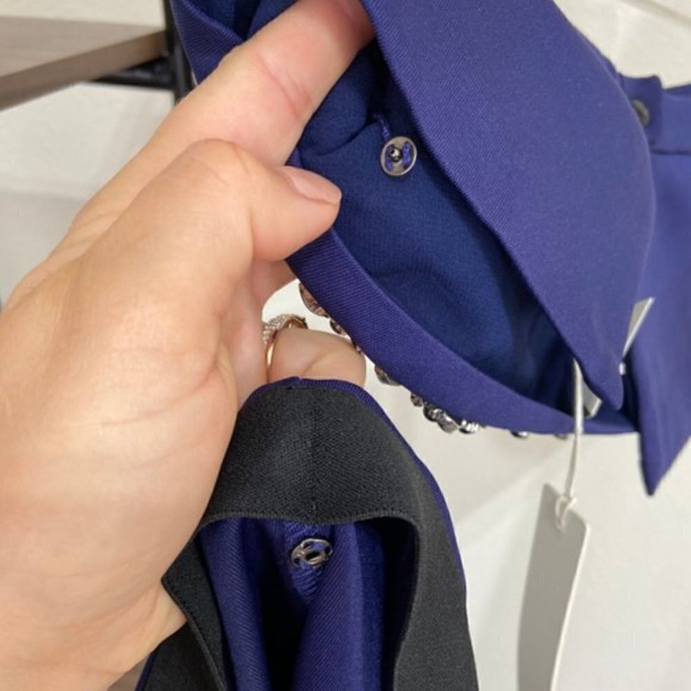 Line & Dot NWT Blue Peplum Pencil Skirt Size Small - Picture 10 of 16